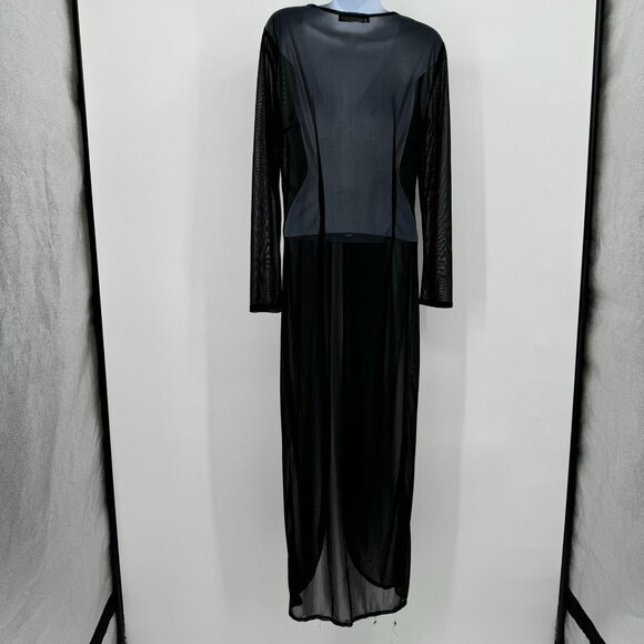 vintage rampage sheer black cardigan - Picture 3 of 8